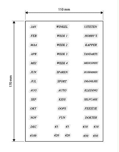 2-in-1 Mapje - 14 kleuren