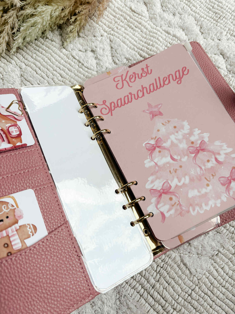 A5 Kerstchallenge Deluxe Roze