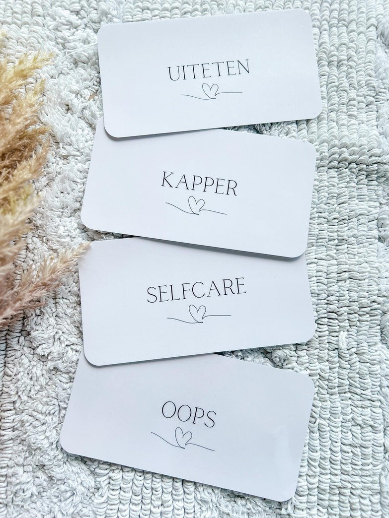 A6 Budget verdelers - Hearts ♥ collectie