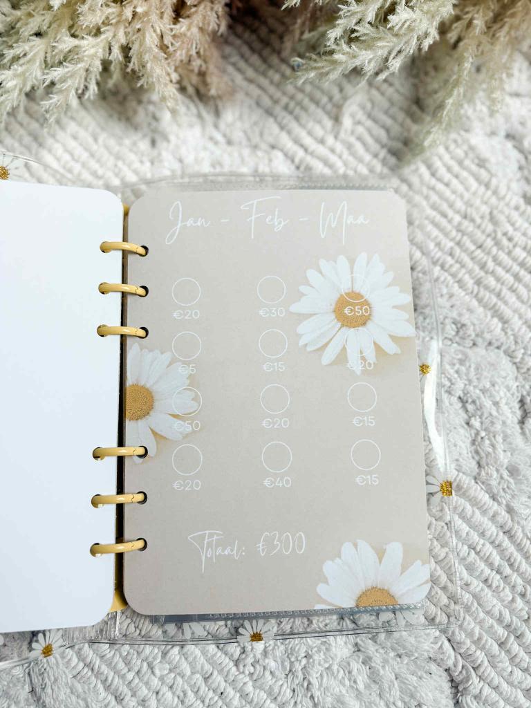 A6 €1200 Mama's Spaarchallenge Daisy Collectie