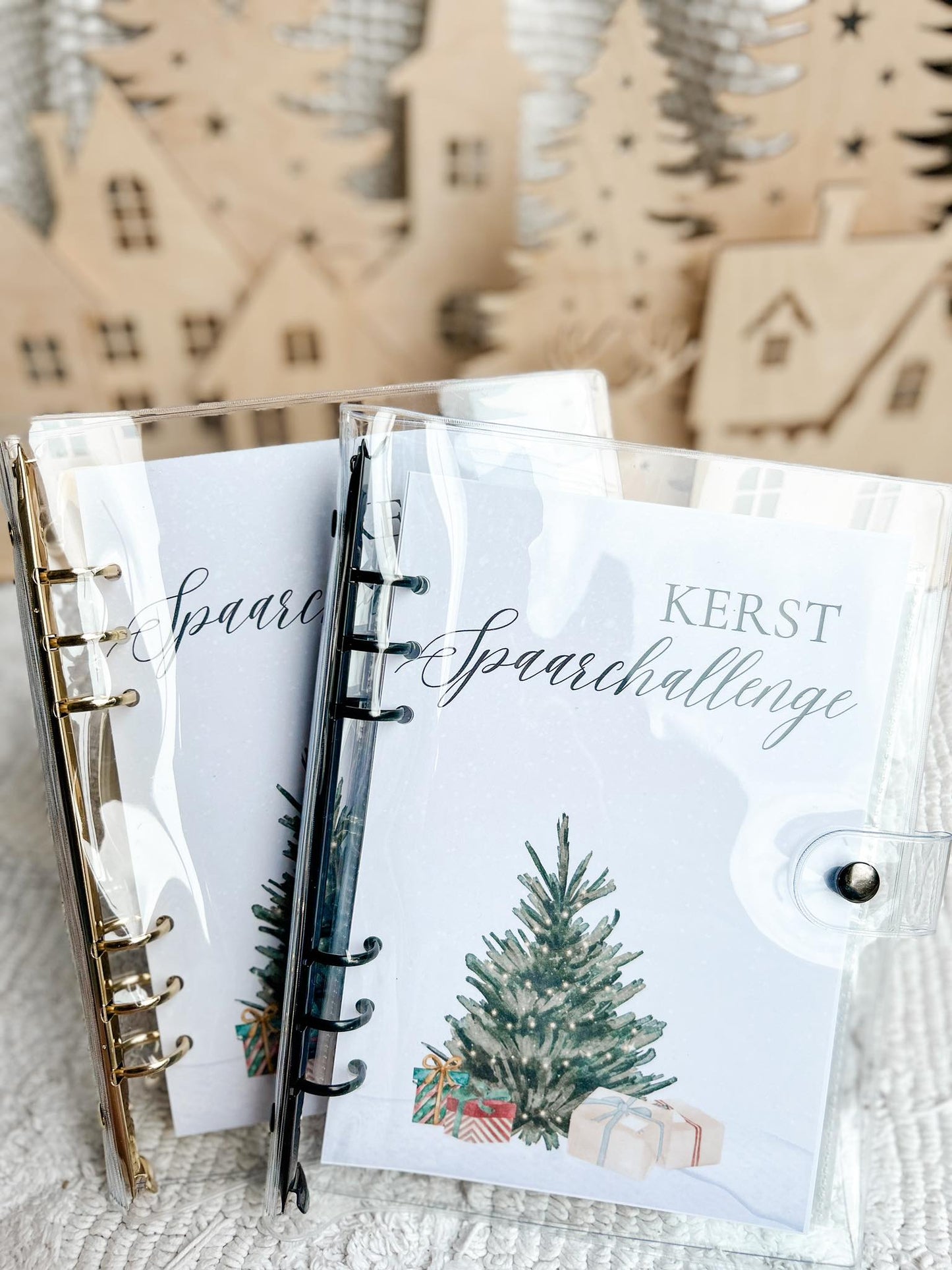 Kerst Spaarchallenge €400 (incl. mapje) (A5 Zwart)
