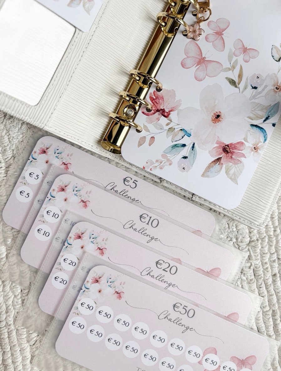 A6 €5, €10, €20 & €50 challenge Butterfly (OPEN ENVELOPPES)