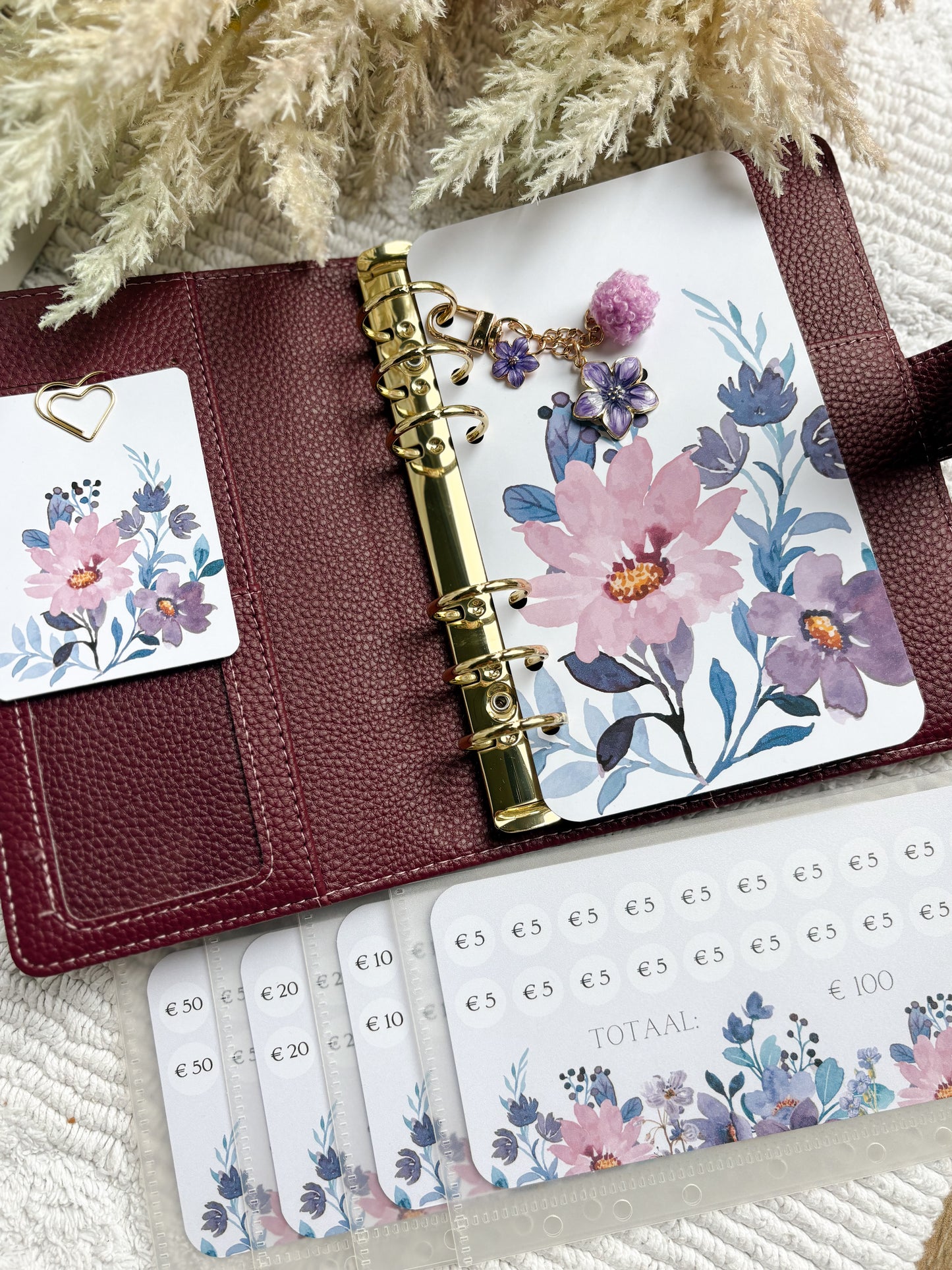 A6 Purple Flower Collectie