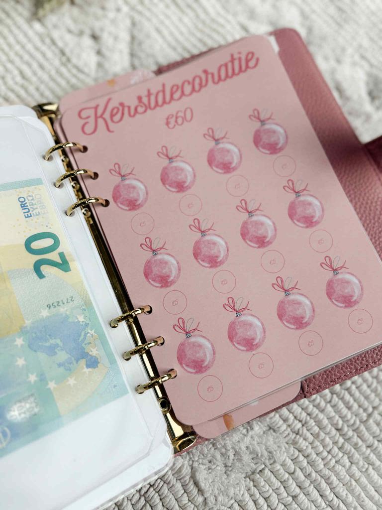 A5 Kerstchallenge Deluxe Roze