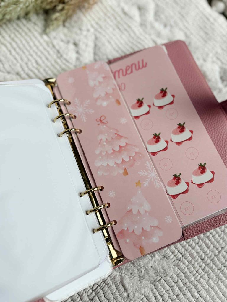 A5 Kerstchallenge Deluxe Roze