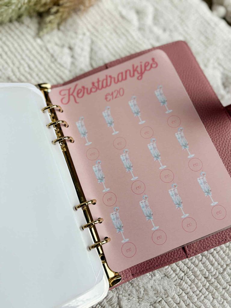 A5 Kerstchallenge Deluxe Roze