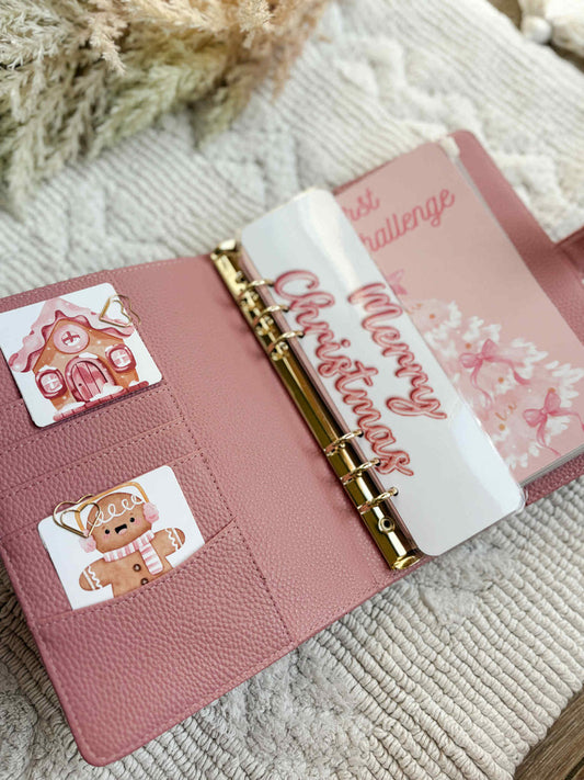 A5 Kerstchallenge Deluxe Roze