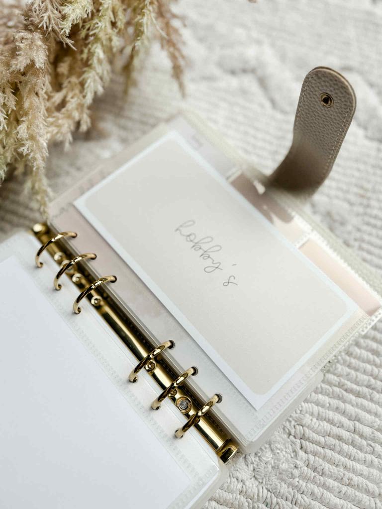 A6 Budget verdelers - Pink collectie (ritszakjes)