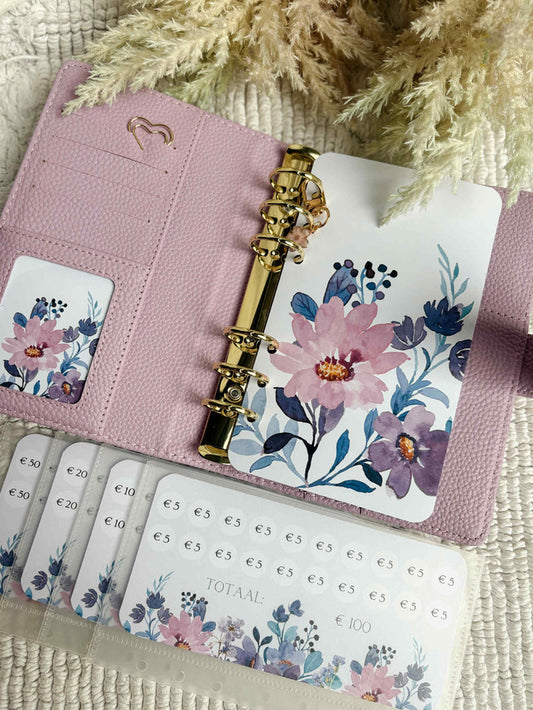 A6 Purple Flower Collectie