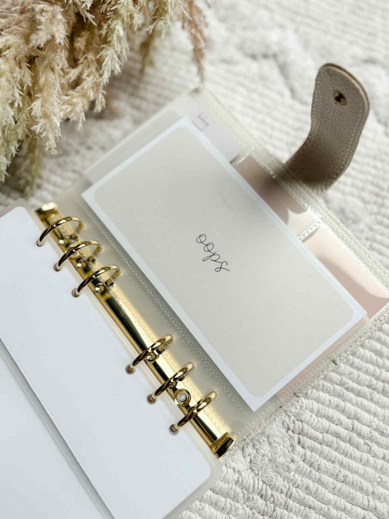 A6 Budget verdelers - Pink collectie (ritszakjes)