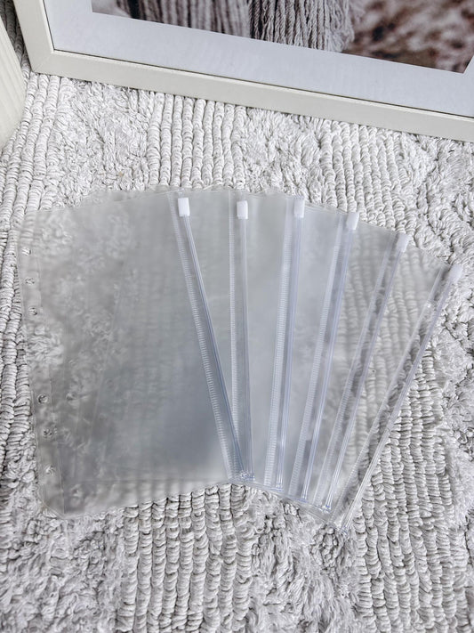 Inserts - A6 Transparante Ritszakjes