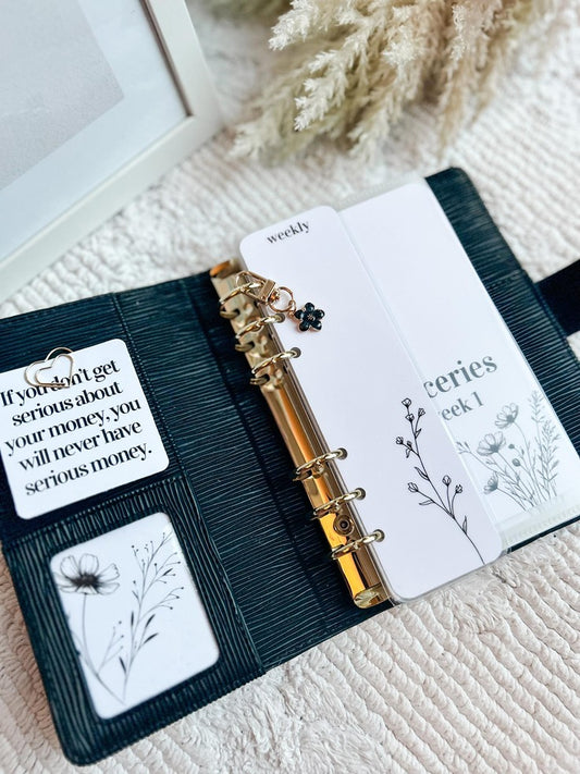 A6 Black Flower Bundle Deluxe - Black ✿ collectie