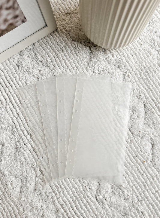 Inserts - A6 Transparante Open Enveloppes