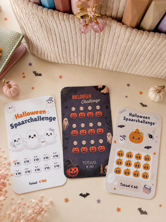 A6 Spaarchallenge - Halloween (ritszakjes)