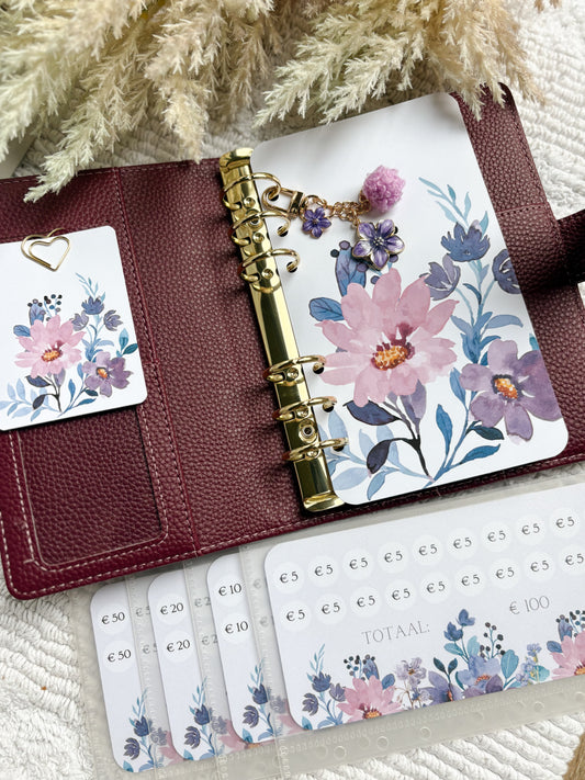 A6 Purple Flower Collectie